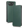 For ASUS ROG Phone 7 Carbon Fiber Texture Flip Leather Phone Case(Green)