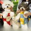 DONO Large Pet Carrier Backpack, Red & White - Breathable, Canvas