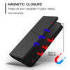 For Samsung Galaxy Note20 5G Strong Magnetic Frosted Flip Leather Phone Case(Black)