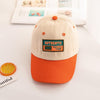 C0465 Letter Embroidery Pattern Spring Thin Children Baseball Cap Peak Cap Sunscreen Hat, Size: 48-52cm(Orange)