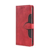 For Alcatel Axel / Lumos Skin Feel Straw Hat Magnetic Buckle Leather Phone Case(Red)