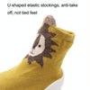 D2201 Children Cartoon Tube Floor Socks Knitted Soft Bottom Baby Shoes Socks, Size: 22-23(Yellow Lion)