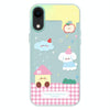 For iPhone XR Skin Feeling Jelly TPU Hybrid PC Phone Case(Weather Light Green)