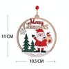 Christmas Day Decoration Hollow Wooden Pendant, Style: Snowman