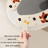 1pair Adhesive Waterproof Four-Season Universal Toilet Mat(Thick-browed Dog)