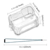 PULUZ Clear TPU Case with Lens Cap & Neck Strap For GoPro HERO12 Black /11 Black /10 Black /9 Black (Transparent)