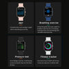 MX7 1.69 inch IPS Touch Screen IP68 Waterproof Smart Watch, Support Sleep Monitoring / Heart Rate Monitoring / Bluetooth Call / Body Temperature Monitoring(Blue)