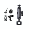 21mm Ballhead Car Front Seat Handlebar Fixed Mount Holder with Tripod Adapter & Screw & Phone Clamp & Anti-lost Silicone Case for GoPro, Insta360, DJI and Other Action Cameras