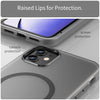 For iPhone 11 MagSafe Frosted Translucent TPU + PC Full Coverage Phone Case(Black)