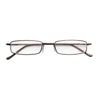 Reading Glasses Metal Spring Foot Portable Presbyopic Glasses with Tube Case +3.50D(Red)