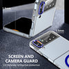 For Samsung Galaxy Z Flip4 lce Folding Series MagSafe Integrated Clear PC Phone Case(Royal Blue)