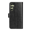For Samsung Galaxy A16 R64 Texture Horizontal Flip Leather Phone Case(Black)