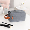 Men Double-layer Travel Toiletry Bag Travel Accessories Portable Moisture-proof Bag(Grey)