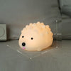 ZD-27 Cute Hedgehog Night Light Timer Dimming USB Bedside Lamp, Style: Button Control