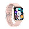 MX7 1.69 inch IPS Touch Screen IP68 Waterproof Smart Watch, Support Sleep Monitoring / Heart Rate Monitoring / Bluetooth Call / Body Temperature Monitoring(Rose Gold)