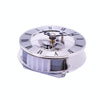 Metal See-through Quartz Clock Gear Clock DIY Accessories 86mm Silver Movement