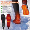 Rechargeable Electric Heating Insole Wireless Remote Control Smart Thermal Insole,Size:Large(41-46 Size)
