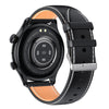Ochstin 5HK8 Pro 1.36 inch Round Screen Blood Oxygen Blood Pressure Monitoring Bluetooth Smart Watch, Strap:Leather(Black)