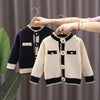 Girls Cardigan Autumn Winter Knitted Sweater Camellia Jacket, Size:  73cm(Tibetan)