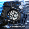 SKMEI 1778 Multifunction Dual Time Digital Display LED Luminous Men Sports Electronic Watch(Black)