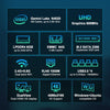 GXMO N42 Windows 11 Intel Gemini Lake N4020C Mini PC NVME SSD WiFi Mini Desktop Computer, Specification:6GB+64GB(Black)