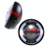 HONGPA Motorcycle Retro Headlights Modified Parts LED General Metal Headlights(Bright Black)