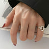 S925 Sterling Silver Cool Style Ladies Combination Ring, Specification:J1110