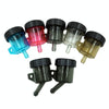 2 PCS Motorcycle Modification Accessories Off-Road Vehicle Large Displacement Straight Pump Transparent Oil Cup Brake Pump Modified Oil Pot(Oblique Black)