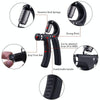10-40kg Adjustable R-shaped Grip Finger Hand Training Gym(Black Green (Plastic Bag))