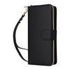 For Samsung Galaxy S22 5G Nine-card Slots Zipper Wallet Bag Leather Phone Case(Black)