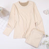 Antibacterial Double-faced Fleece Winter Thickened Constant Temperature Underwear, Size: L(Dark Gray)