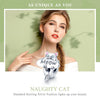 S925 Sterling Silver Naughty Cat Beads DIY Bracelet Necklace Accessories