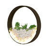 Living Room Background Wall Bedroom Bedside Round Succulent Garden Decorative Wall Lamp, Size:30 x 5 cm(White)