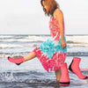DIVE & SAIL 1.5mm Neoprene + Nylon Snorkeling Socks Diving Socks Anti-slip Anti-scratch Beach Socks, Size:S (33-35)(Women Red)