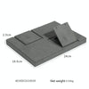 24x18.5x2.5cm Display Tray Gray Jewelry Display Microfiber Jewelry Props Display Rack