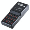 W-858 12A 12 Ports USB Fast Charging Dock Desktop Smart Charger AC100-240V, US Plug (Black)