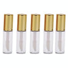 5pcs Lip Glaze Trial Sample Bottle Mini DIY Homemade Lip Gloss Bottles Lip Oil Bottle, Color: Gold
