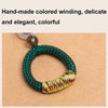 Hand-woven Ancient Style Ring Buckle Mobile Phone Lanyard U Disk Lanyard Car Key Pendant(Red)