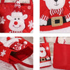 Cute Large Capacity Christmas Decorations Gift Bag Kids Candy Tote Bag(Santa Claus)