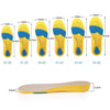 086 PU Silicone Sweat-absorbent Breathable Shock-absorbing Sports Full Shoe Pads Cuttable Increase Insole, Size:43-44(Yellow Bottom Gray Surface)