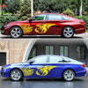 2 PCS/Set D-498 Pterosaur Spitfire Pattern Car Modified Decorative Sticker(Yellow)