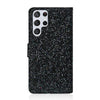 For Samsung Galaxy S25 Ultra 5G Glitter Powder Filp Leather Phone Case(Black)