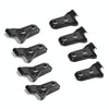 8 PCS Automotive ABS Side Door Hinge Protector Cover Trim for Jeep Wrangler JL 4 Door 2018-2019(Black)