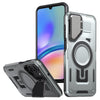 For Samsung Galaxy A05s Shield Frame Holder MagSafe Phone Case(Grey)