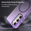For Samsung Galaxy S23 5G MagSafe Frosted Translucent TPU + PC Full Coverage Phone Case(Dark Purple)