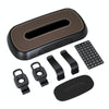 Car Sun Visor Hanging Sunroof Seat Back Tissue Box, Color: Leather Black