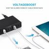 XBX09L 50W 5V 2.4A 10 USB Ports Quick Charger Travel Charger, US Plug(White)