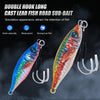 10colors /Set HENGJIA Iron Plate Lead Fish Dummy Bait Slow Cranking Sea Fishing Lures, Model: 40g