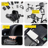WILD MAN E18 2L EVA Hard Shell Bicycle Waterproof Front Bag Multifunctional Quick Release Hanging Bag(Black)