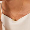 OPK GX2428 Vintage Stainless Steel Peach Heart Pendant Temperament Collarbone Necklace